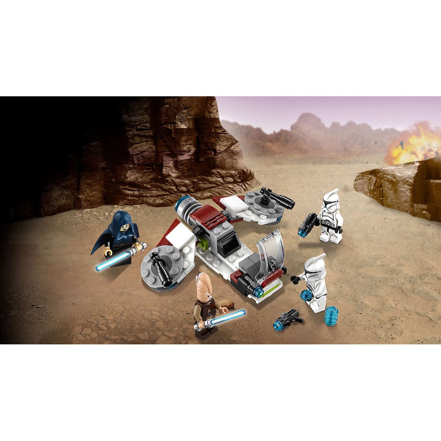 Конструктор LEGO Star Wars Набор джедаев и клонов блочный - фото 5