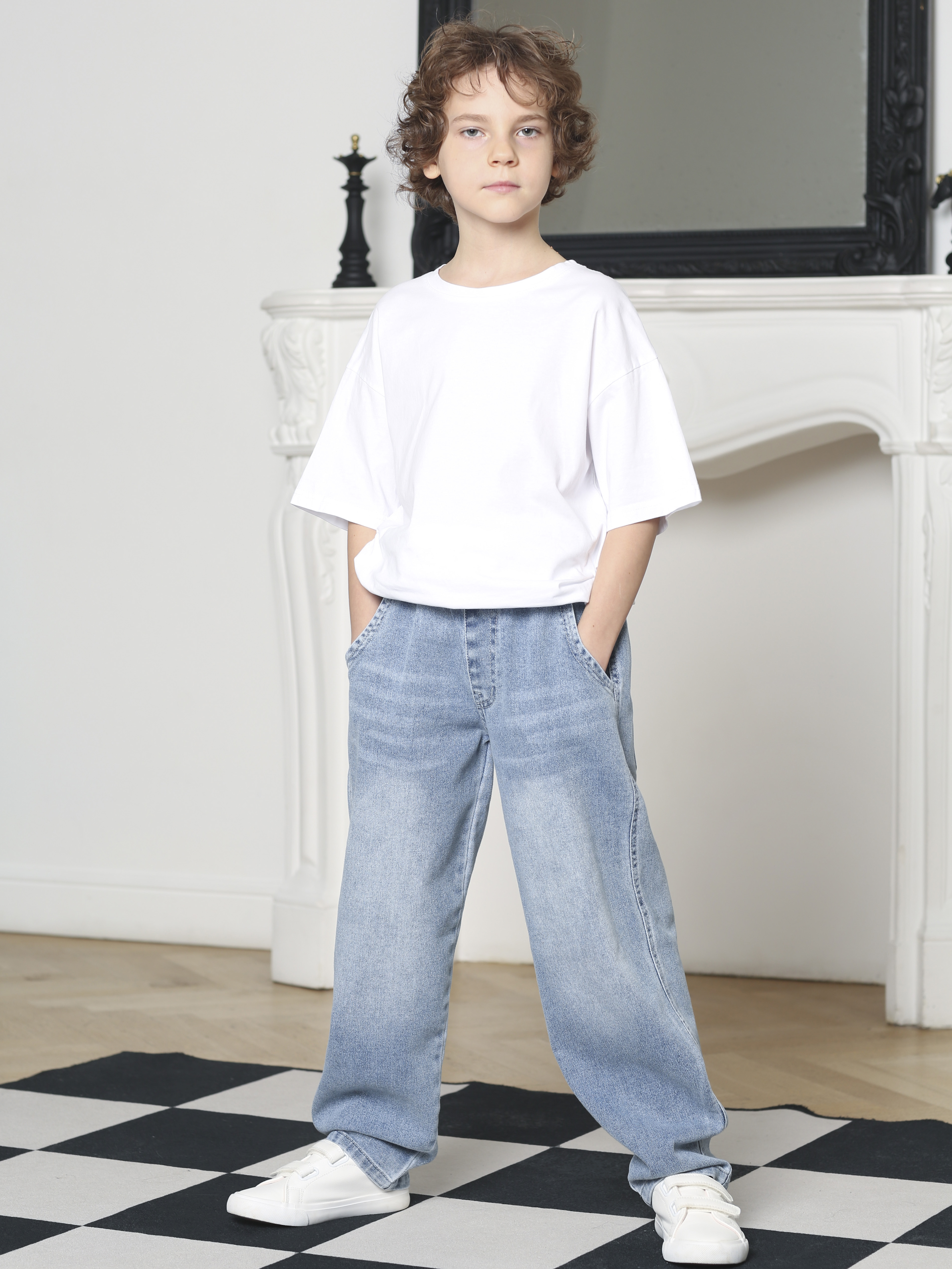 Джинсы-бананы СИНИЙ МИР R139A-IL - фото 7