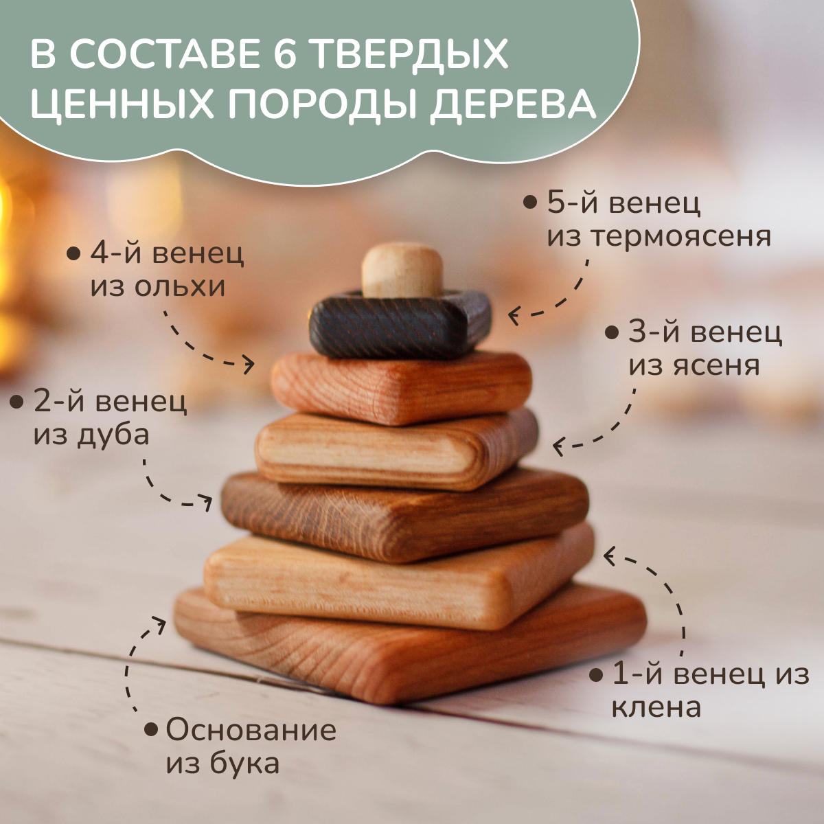 Игрушка Леснушки пирамидка - фото 2