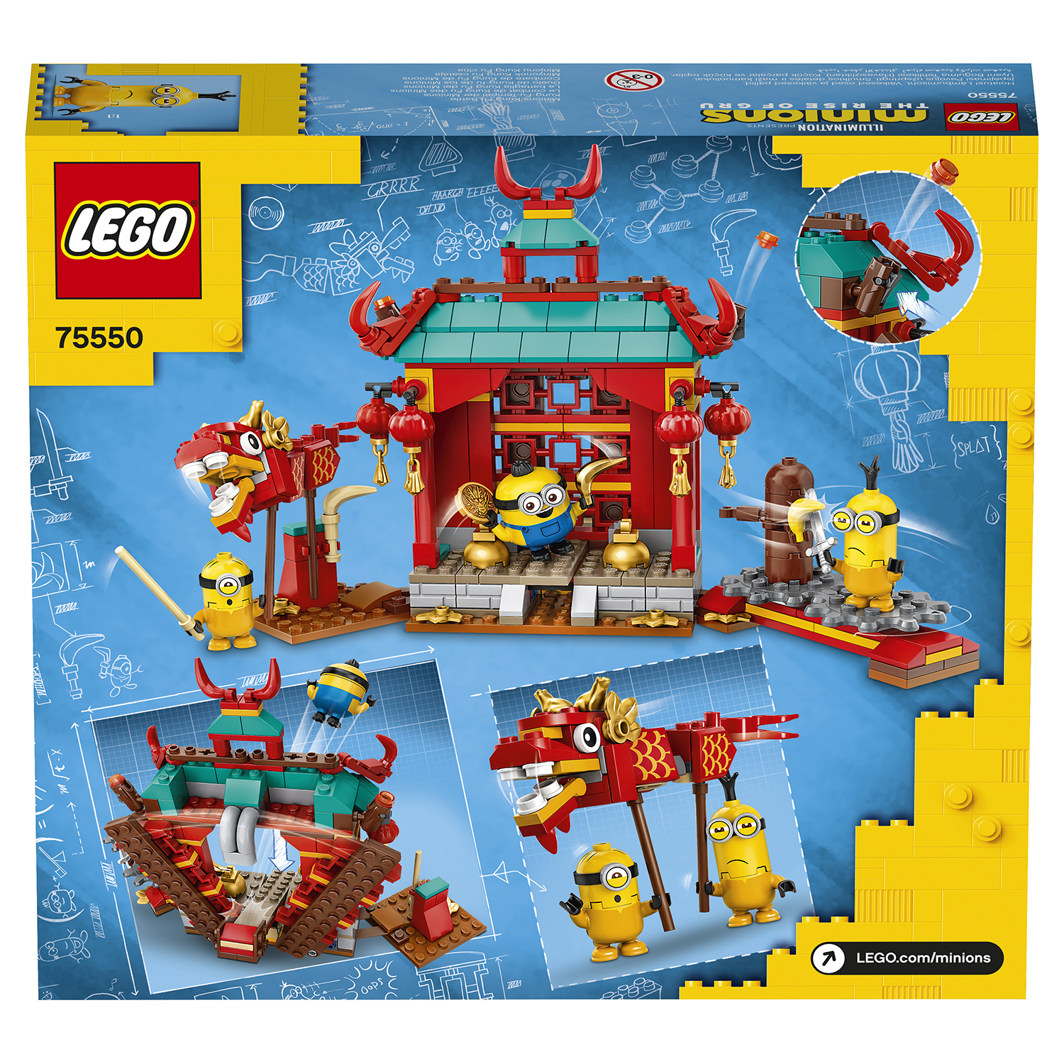 Конструктор LEGO Minions Бойцы кунг-фу блочный - фото 3
