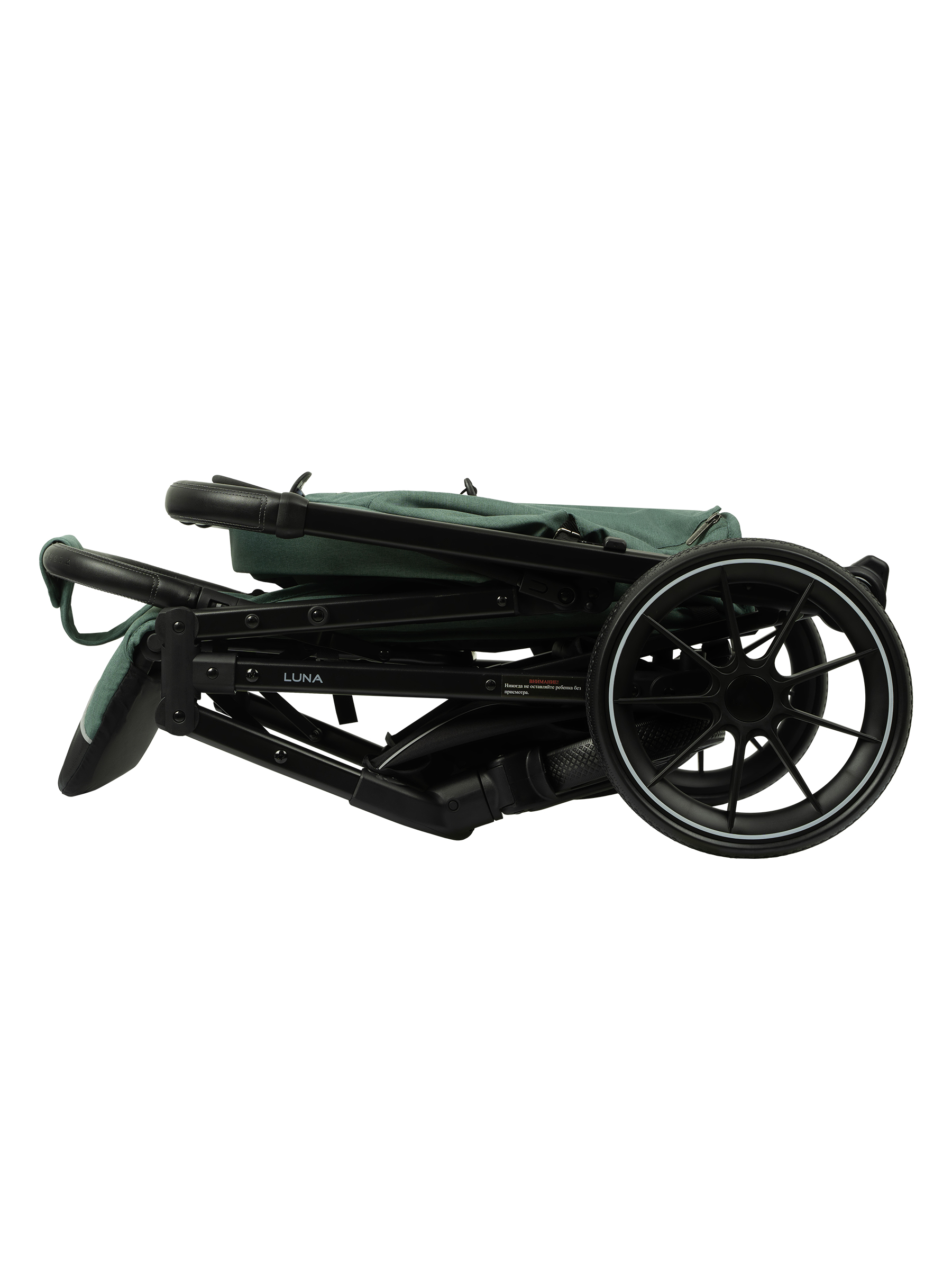 Коляска прогулочная JOVOLA LUNA зеленый-серый - фото 42