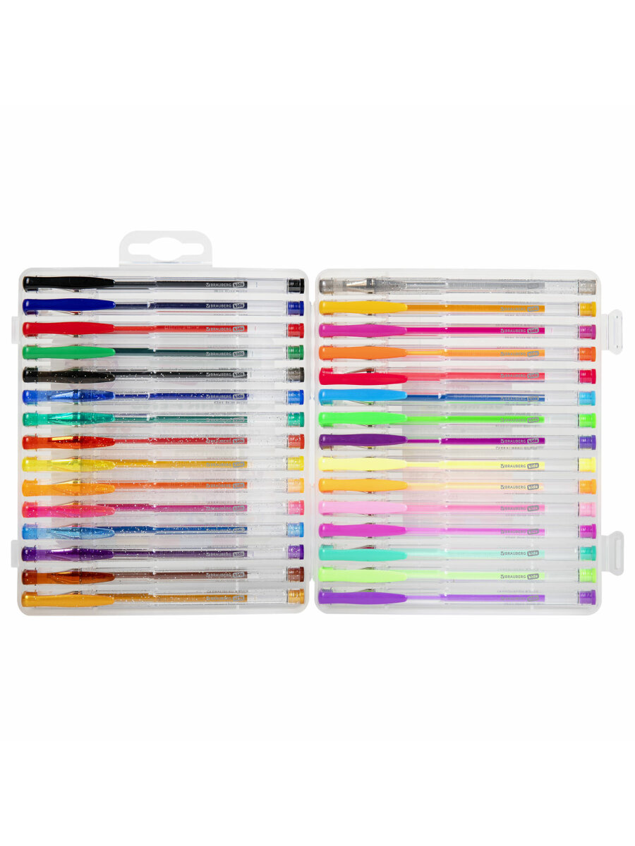 Ручка гелевая Brauberg 30 шт. - фото 9