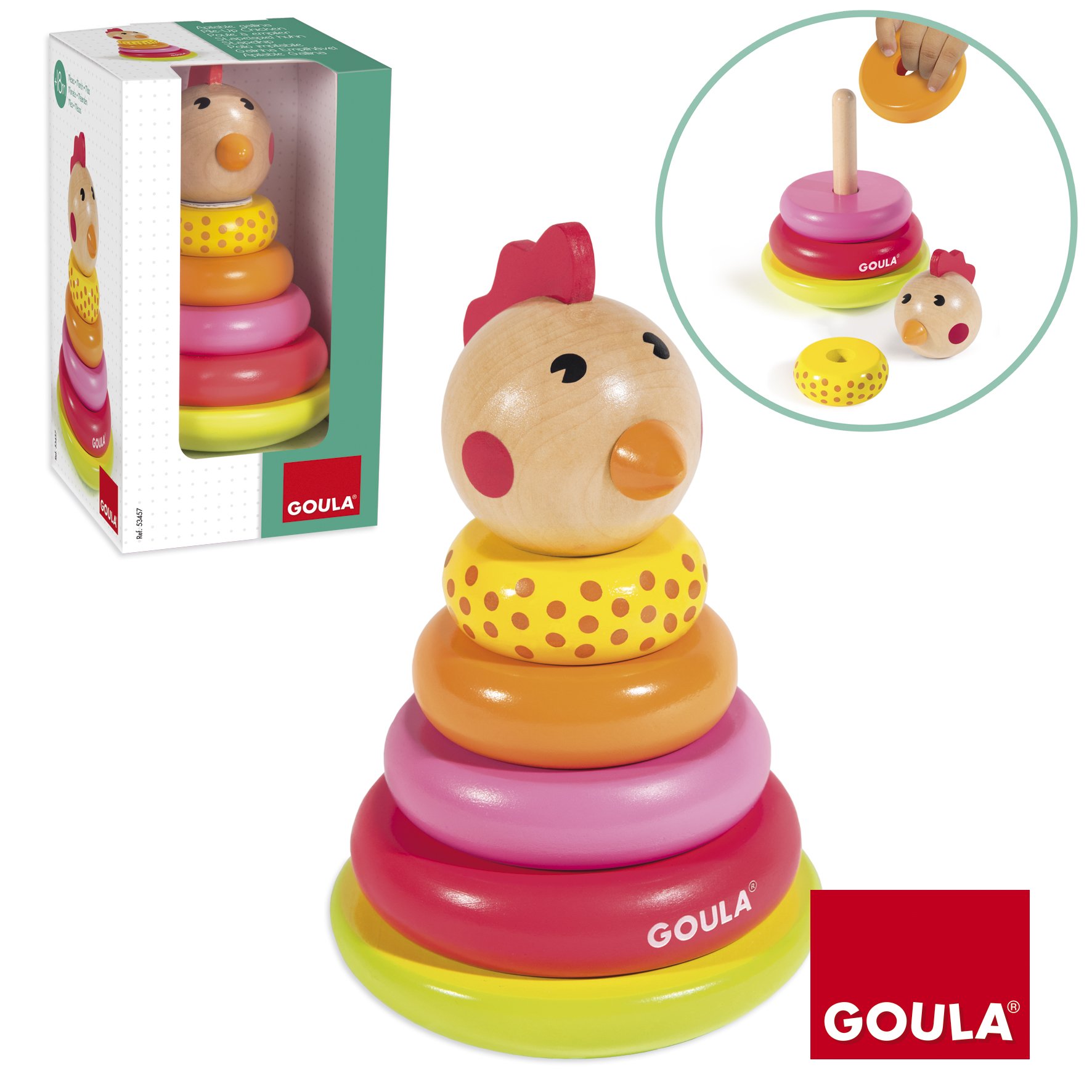 Игрушка Goula пирамидка - фото 1