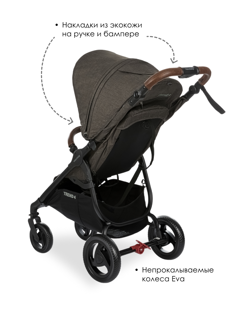 Коляска прогулочная Valco baby Snap 4 серый - фото 4