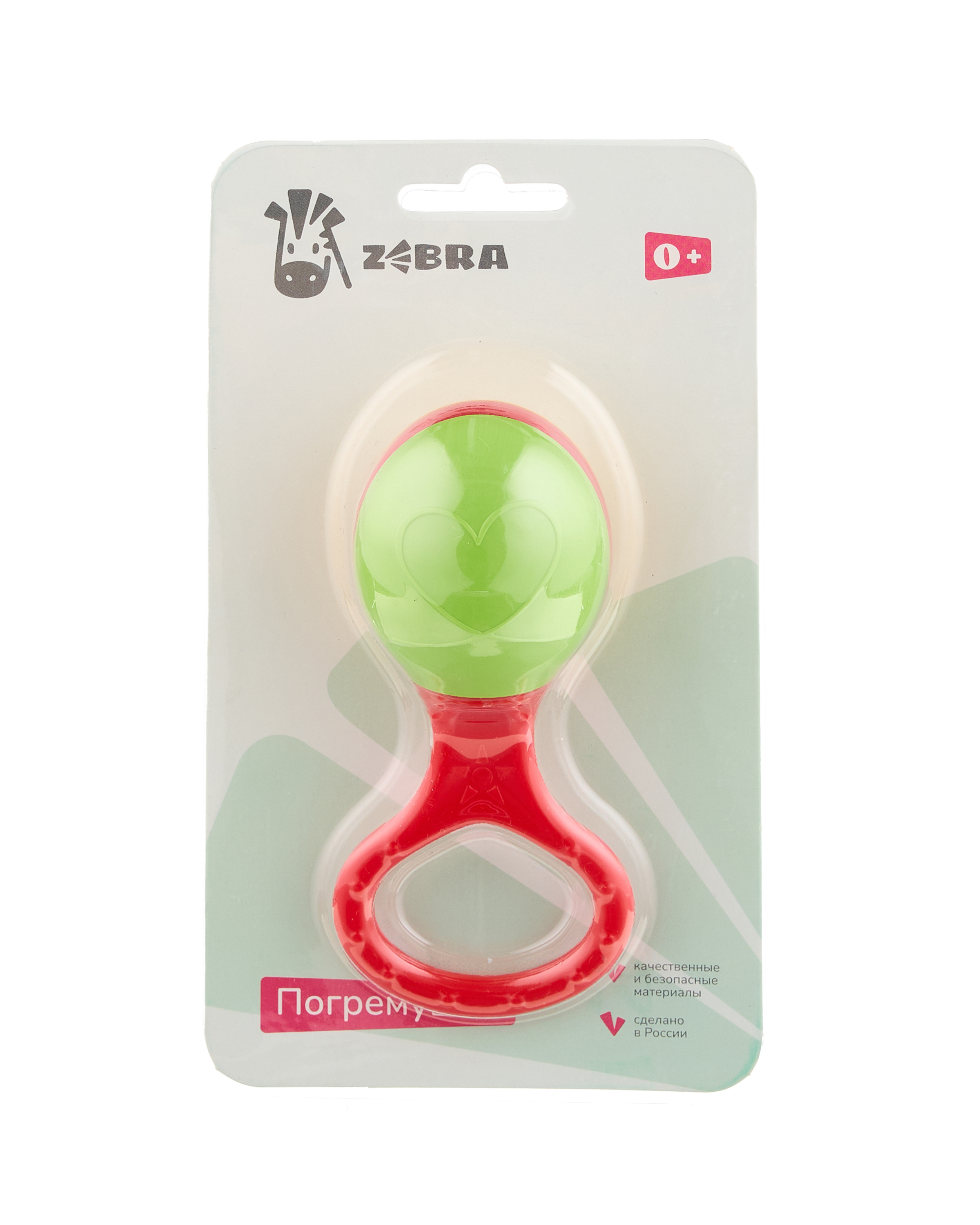 Игрушка ZEBRA погремушка Маракасскольцом - фото 1