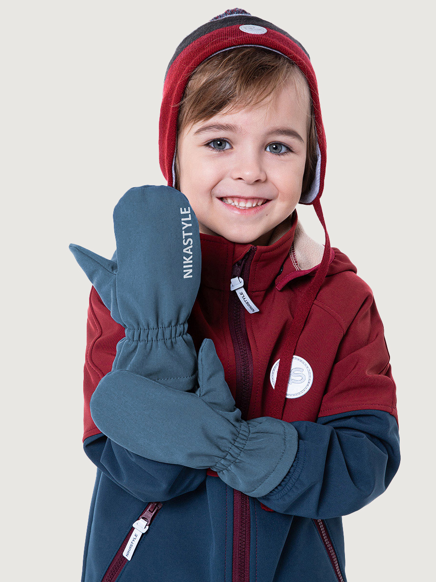 Изображение товара Варежки NIKASTYLE:4 Детские демисезонные Softshell с резинкой
