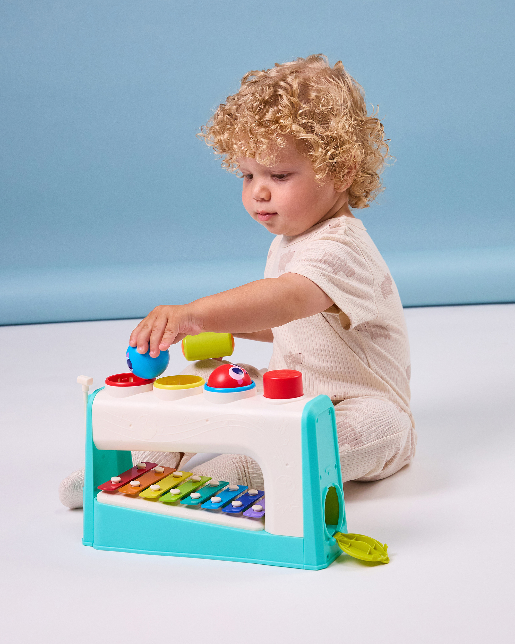 Игрушка музыкальная BabyGo Стучалка металлофон - фото 12