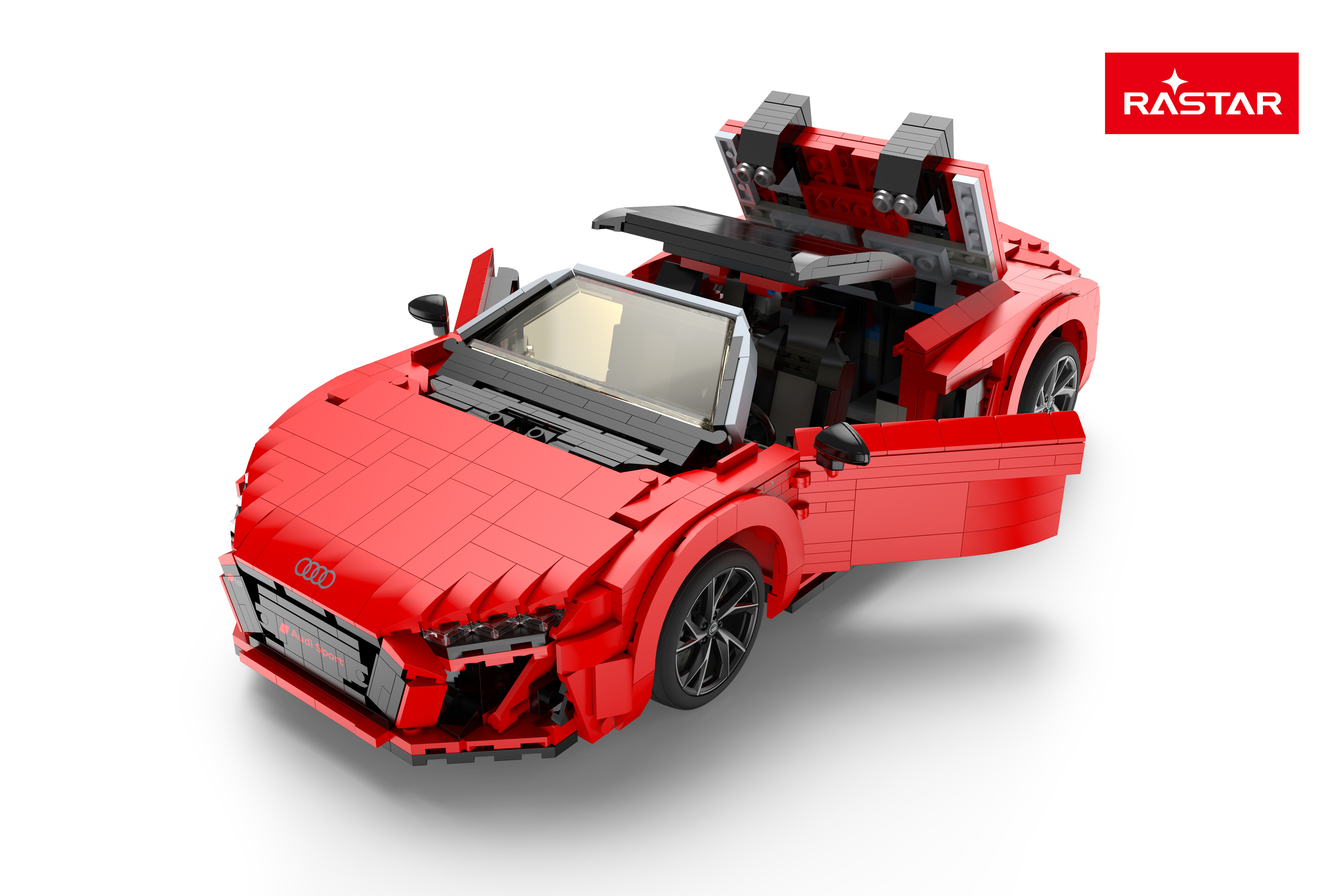 Конструктор Rastar Audi R8 Spyder блочный - фото 13
