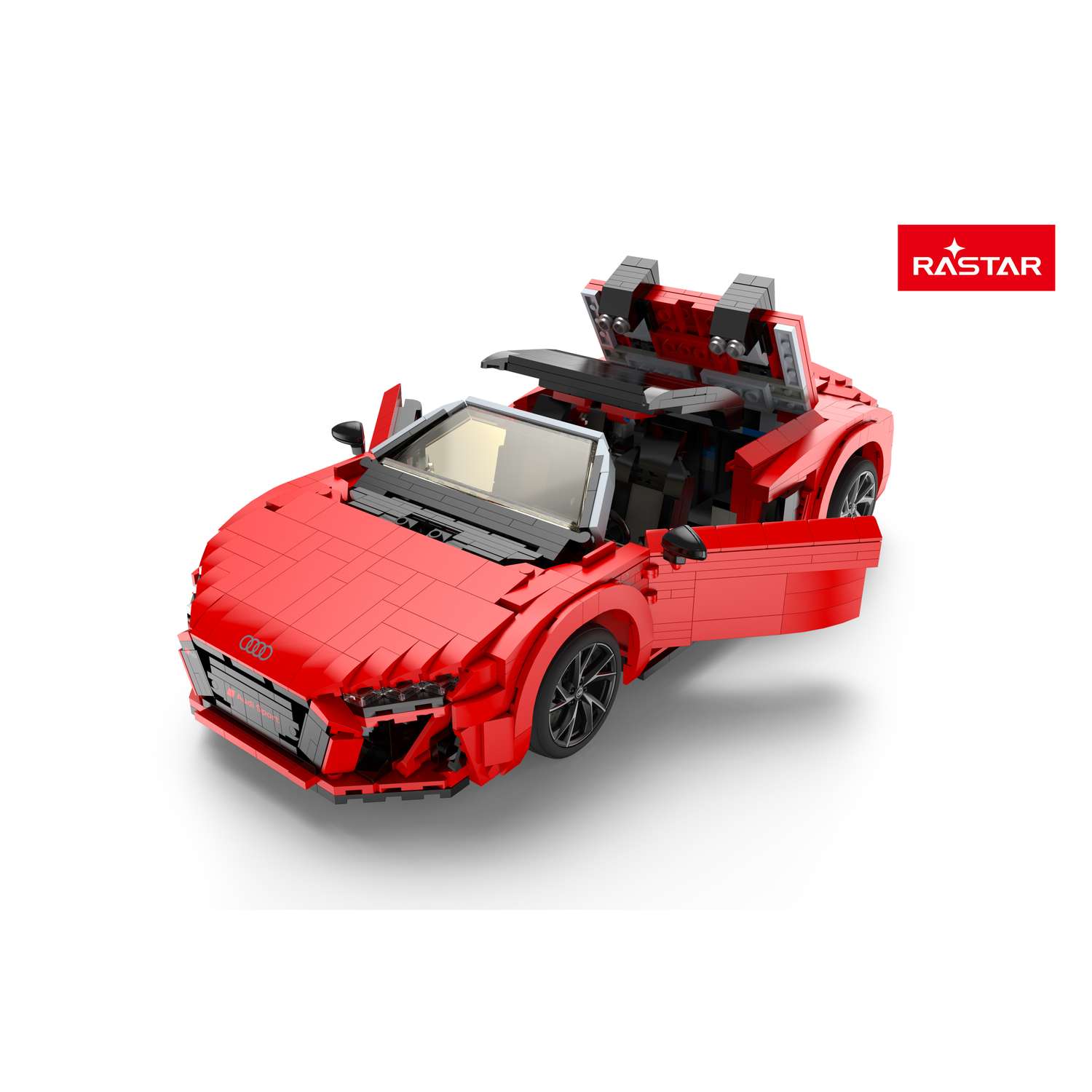 Конструктор Rastar Audi R8 Spyder блочный - фото 13