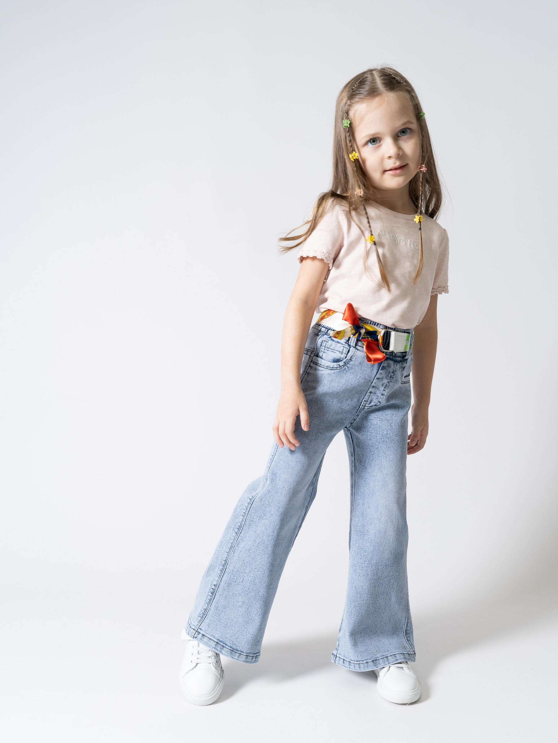 Джинсы TiGaDa джинсы/палаццо/девочки/голубой - фото 22