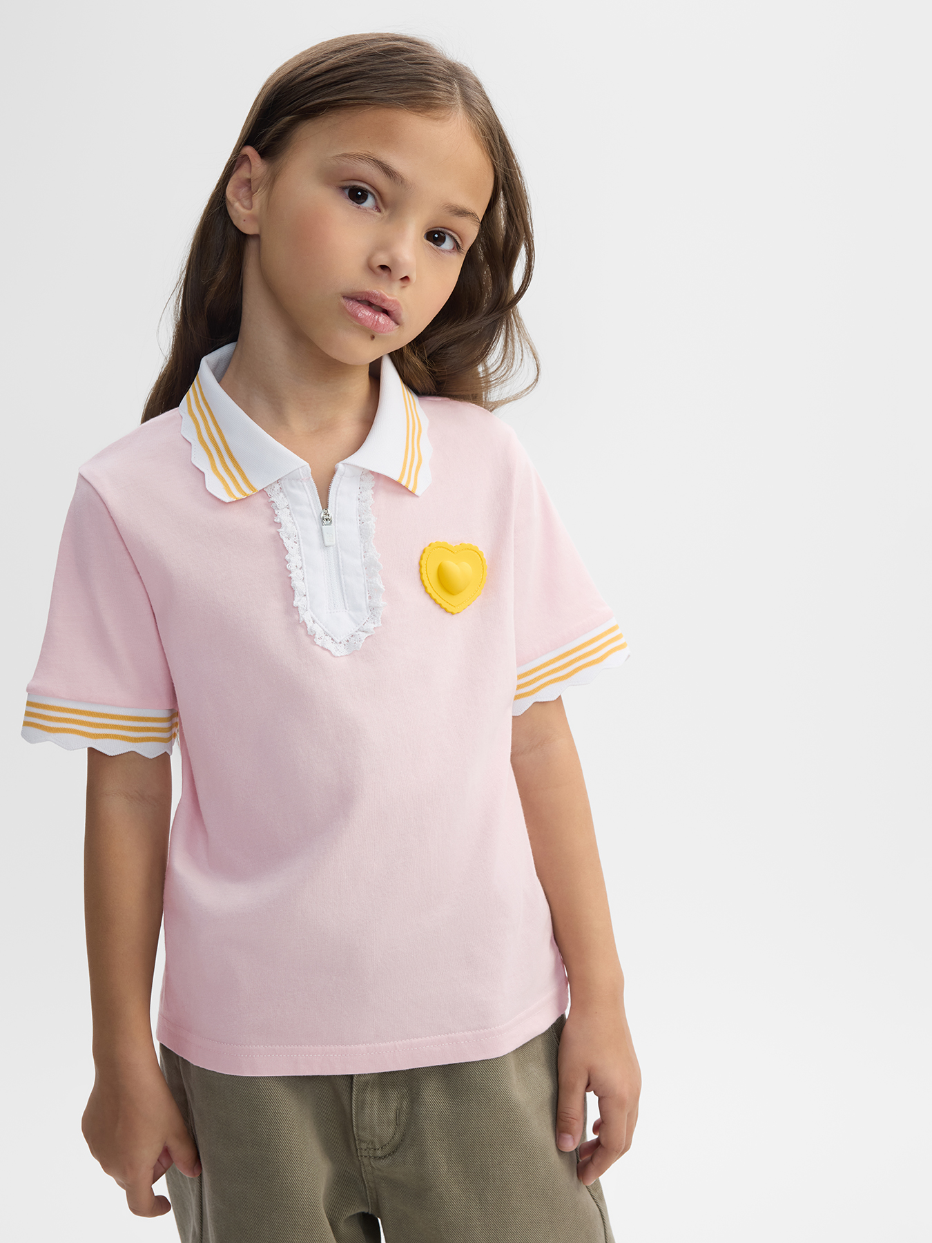 Поло Happy Baby 88660-1_pink(ravioli heart) - фото 1