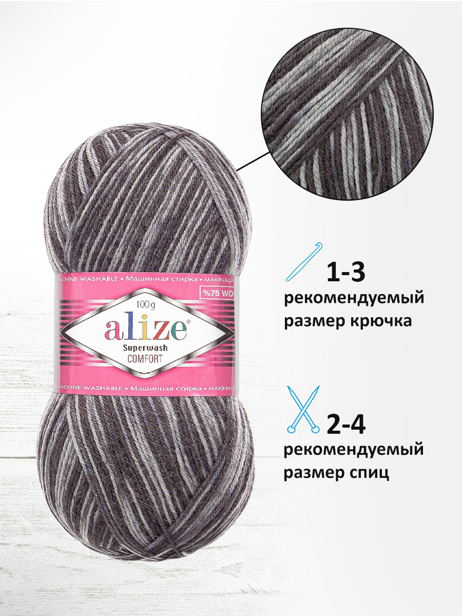 Пряжа Alize 100г 420м 5шт - фото 4