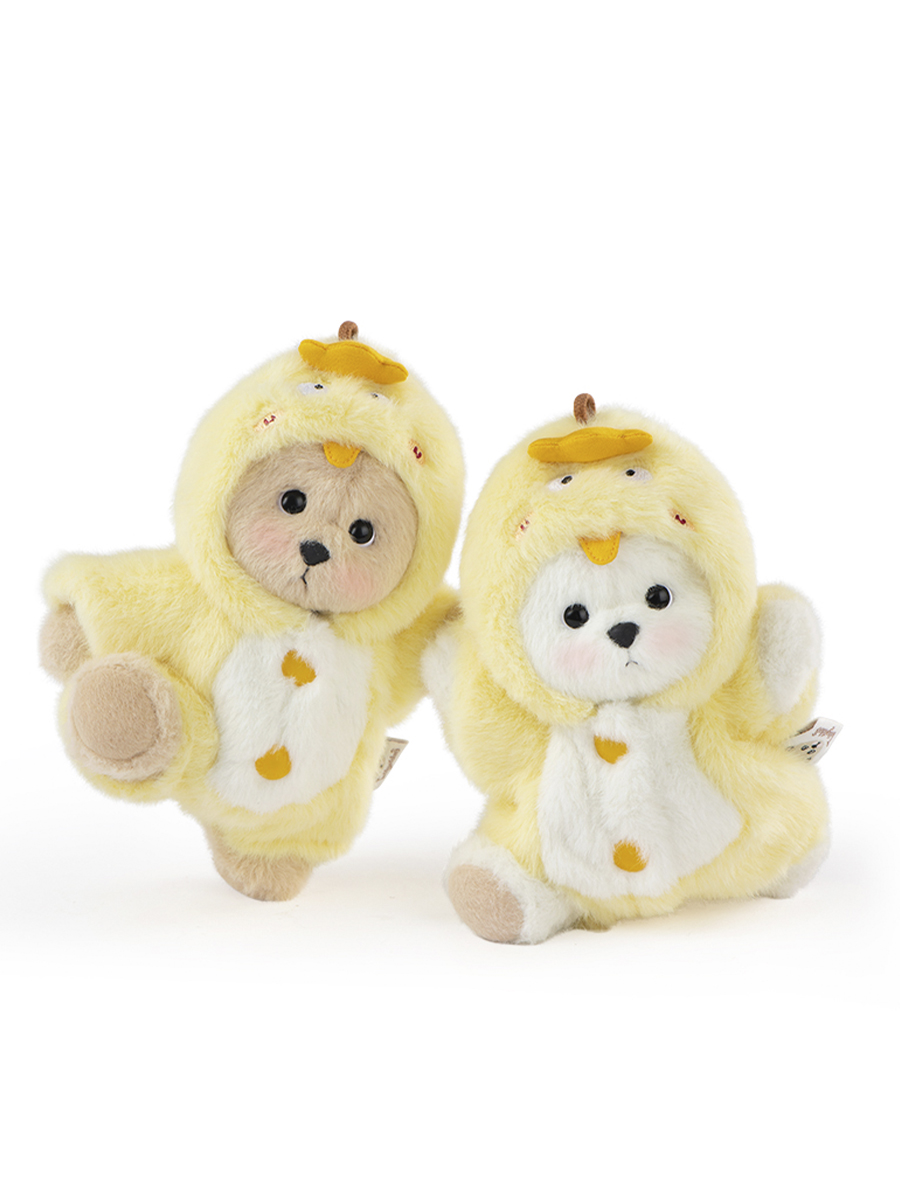 Мягкая игрушка TeddyTales Медведь Цыпленок брелок - фото 3