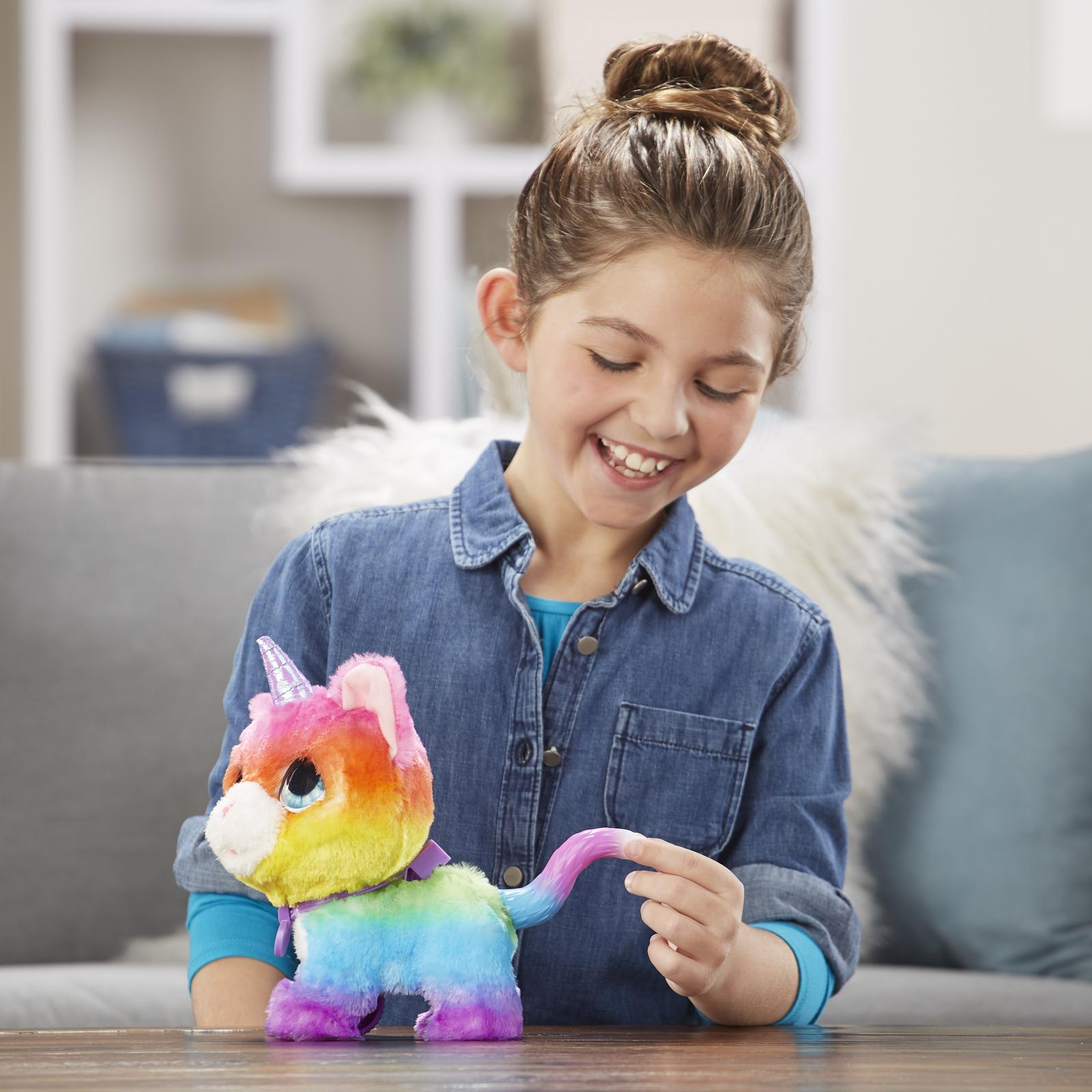 Игрушка FurReal Friends Котик-единорожек на поводке E5307EU6 - фото 7