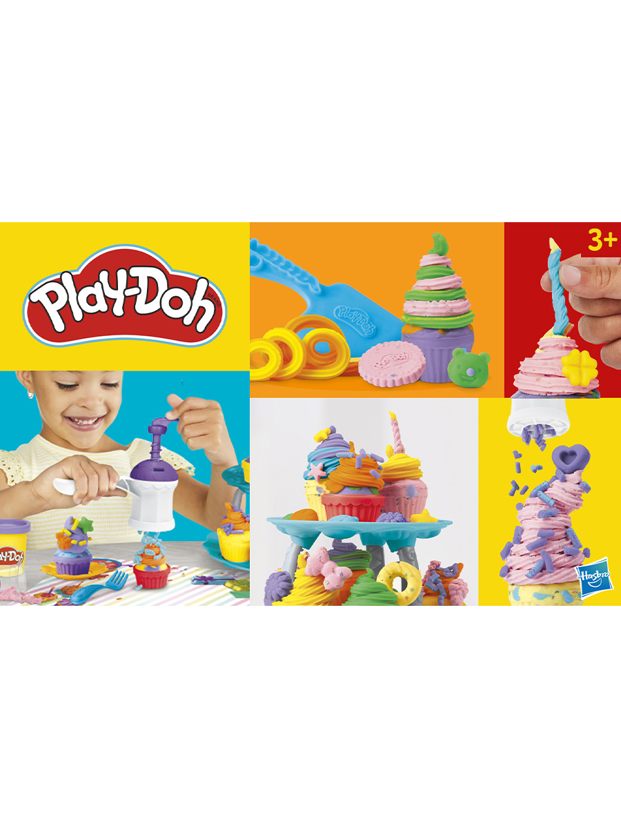 Масса для лепки Hasbro Play-Doh Кексы с подставкой - фото 14