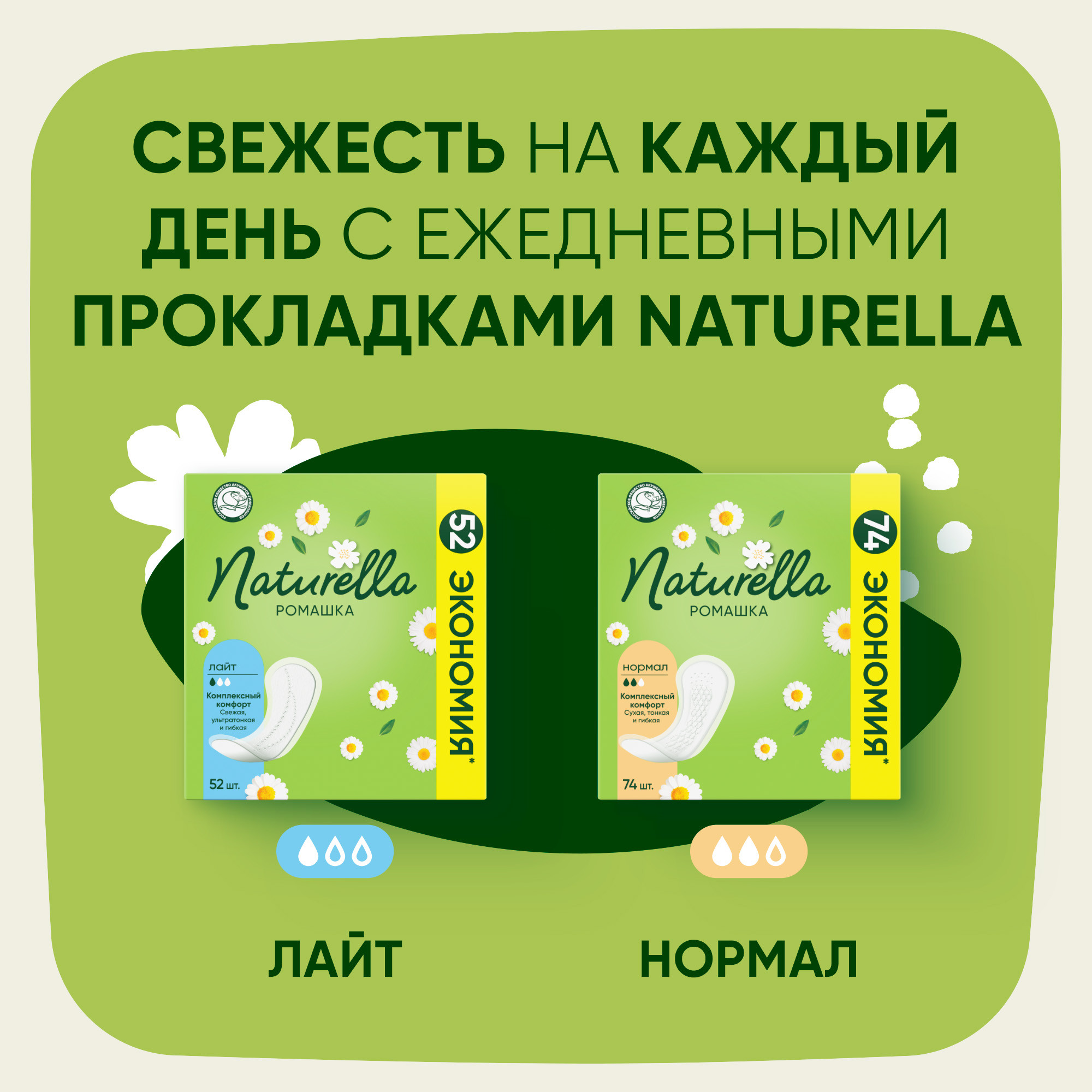 Прокладки гигиенические NATURELLA Camomile Normal Ultra - фото 3
