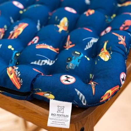 Подушка на стул BIO-TEXTILES машинки с лузгой гречихи