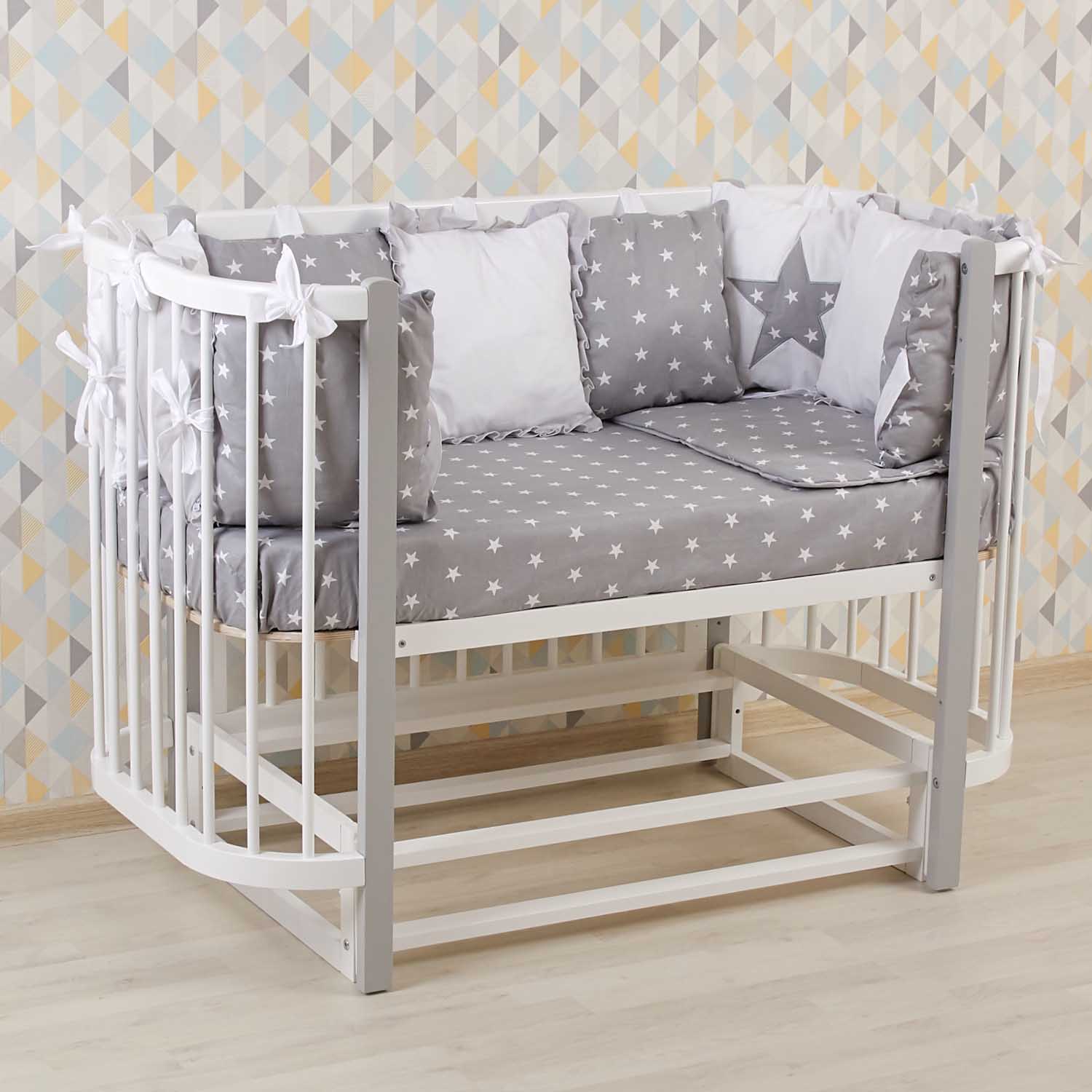 Кровать детская Polini kids Simple 350 Белый-Серый - фото 34