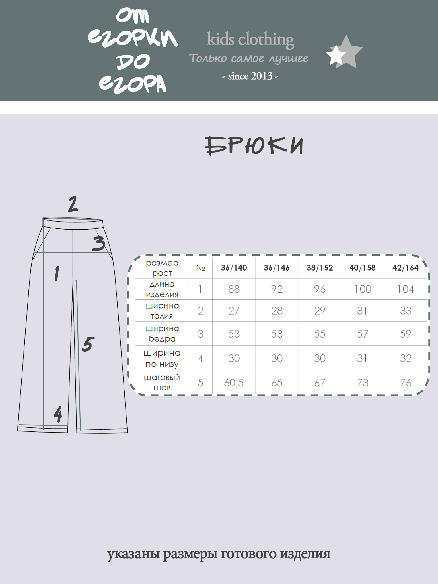 Брюки От Егорки до Егора БР-15-2/Эми 2 синие - фото 6