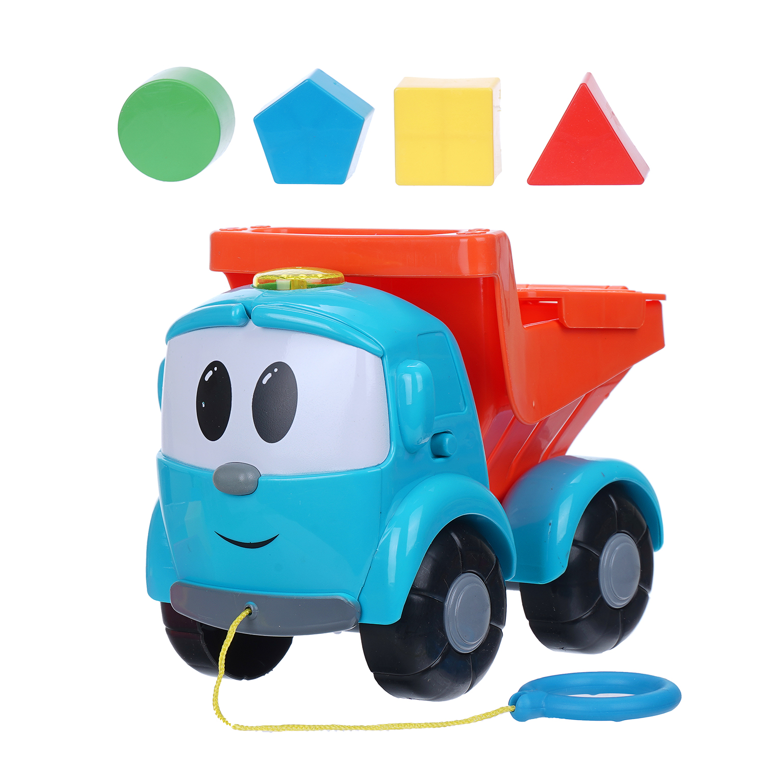 Каталка УМка Грузовичок Лёва голубой - фото 1