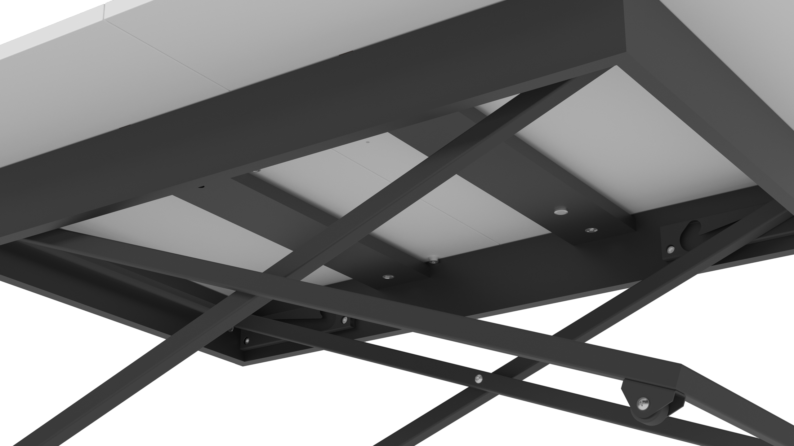 Стол-трансформер КАЛИФОРНИЯ МЕБЕЛЬ Андрэ Loft ЛДСП Белый Черный - фото 8