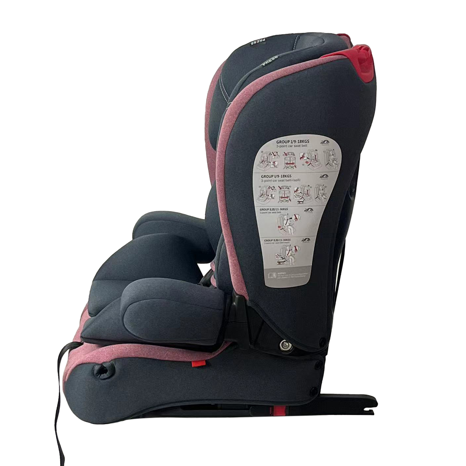 Автокресло BabyGo Maverick New Isofix 0+/1/2/3 (0-36 кг) красный - фото 24