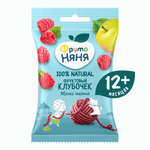 Фруктовые кусочки ФрутоНяня яблоко-малина клубочек с 12 мес 15 г