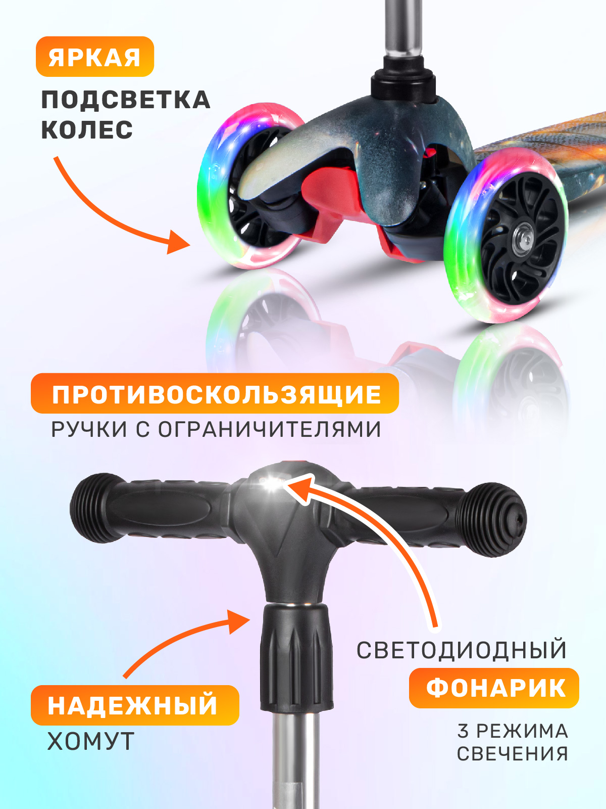 Самокат CITYRIDE трехколесный - фото 2