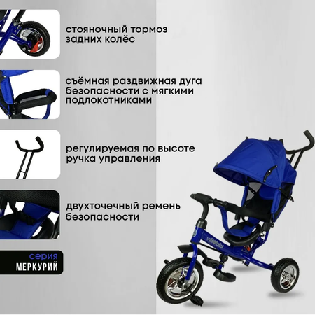 Трехколесный велосипед Velobibi 10 дюймов