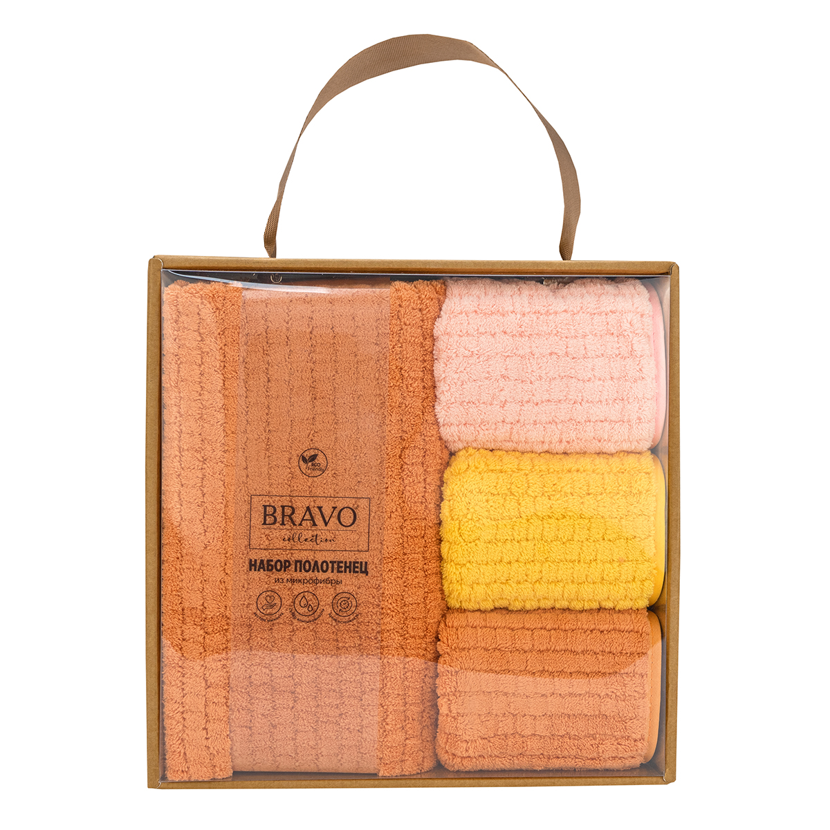 Полотенце BRAVO Гамма 80 x 50 см 4 шт. - фото 1