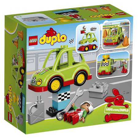 Конструктор LEGO DUPLO Гоночный автомобиль блочный