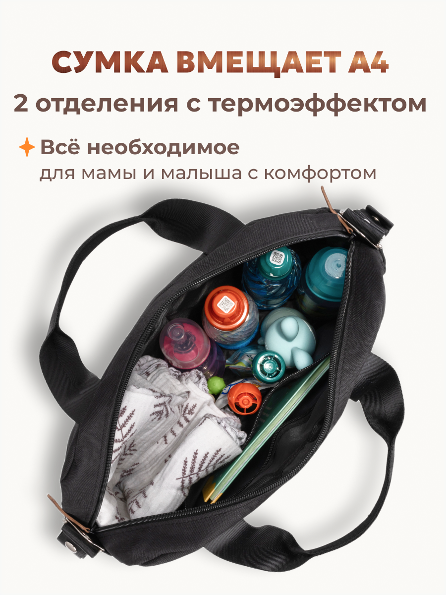 Сумка StrollerAcss черный - фото 4