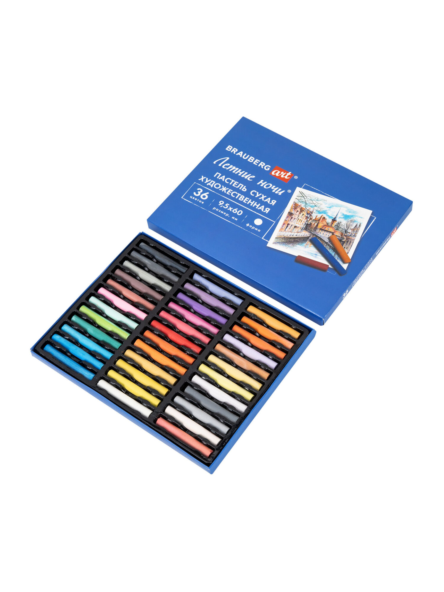 Пастель сухая Brauberg 36 шт. - фото 2