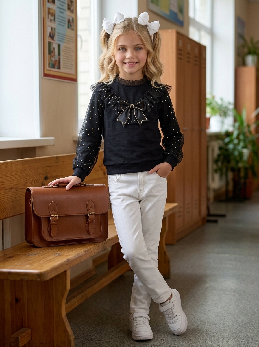 Блузка KATARINAKIDS БлузЧерн - фото 5