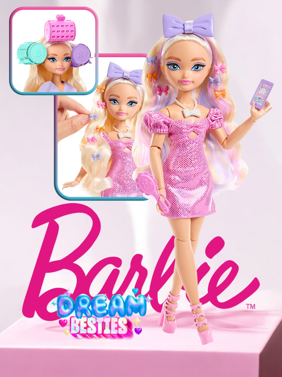 Кукла модельная Barbie Dream Besties Малибу Собирайся со мной! высота 29 см JGG38/JGG37 - фото 1