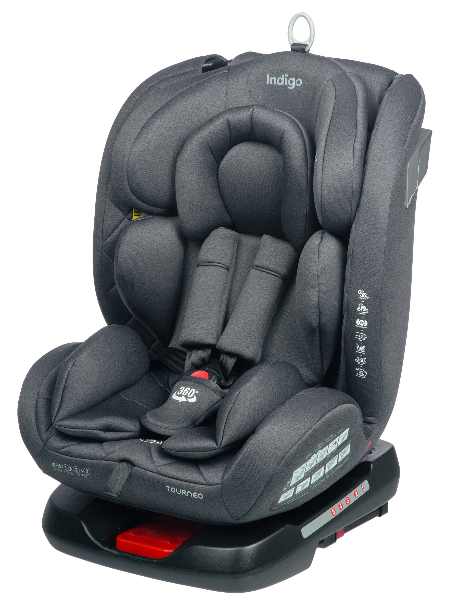 Автокресло Indigo Tourneo Isofix 0+/1/2/3 (0-36 кг) - фото 13