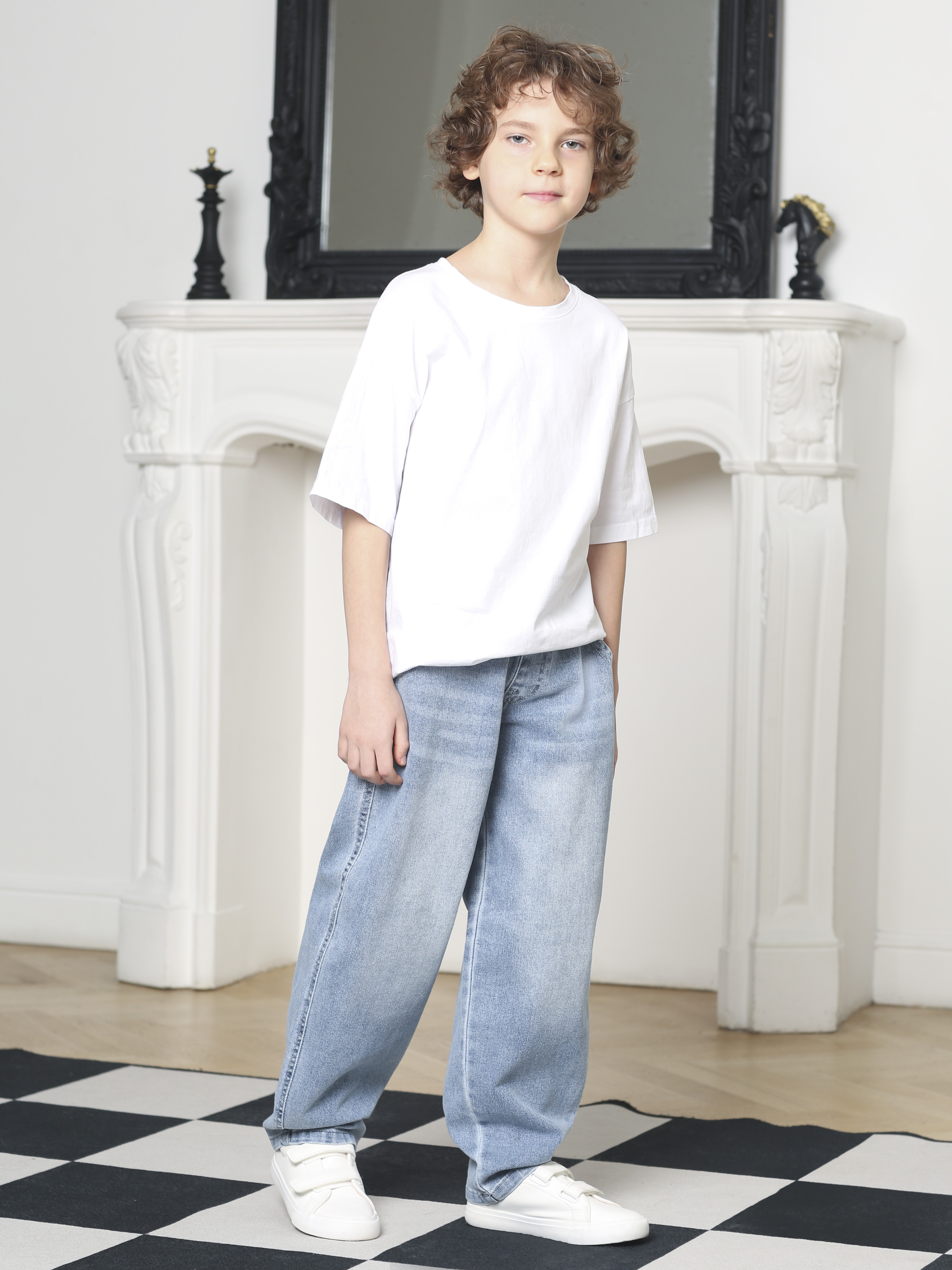 Джинсы-бананы СИНИЙ МИР R139A-IL - фото 14