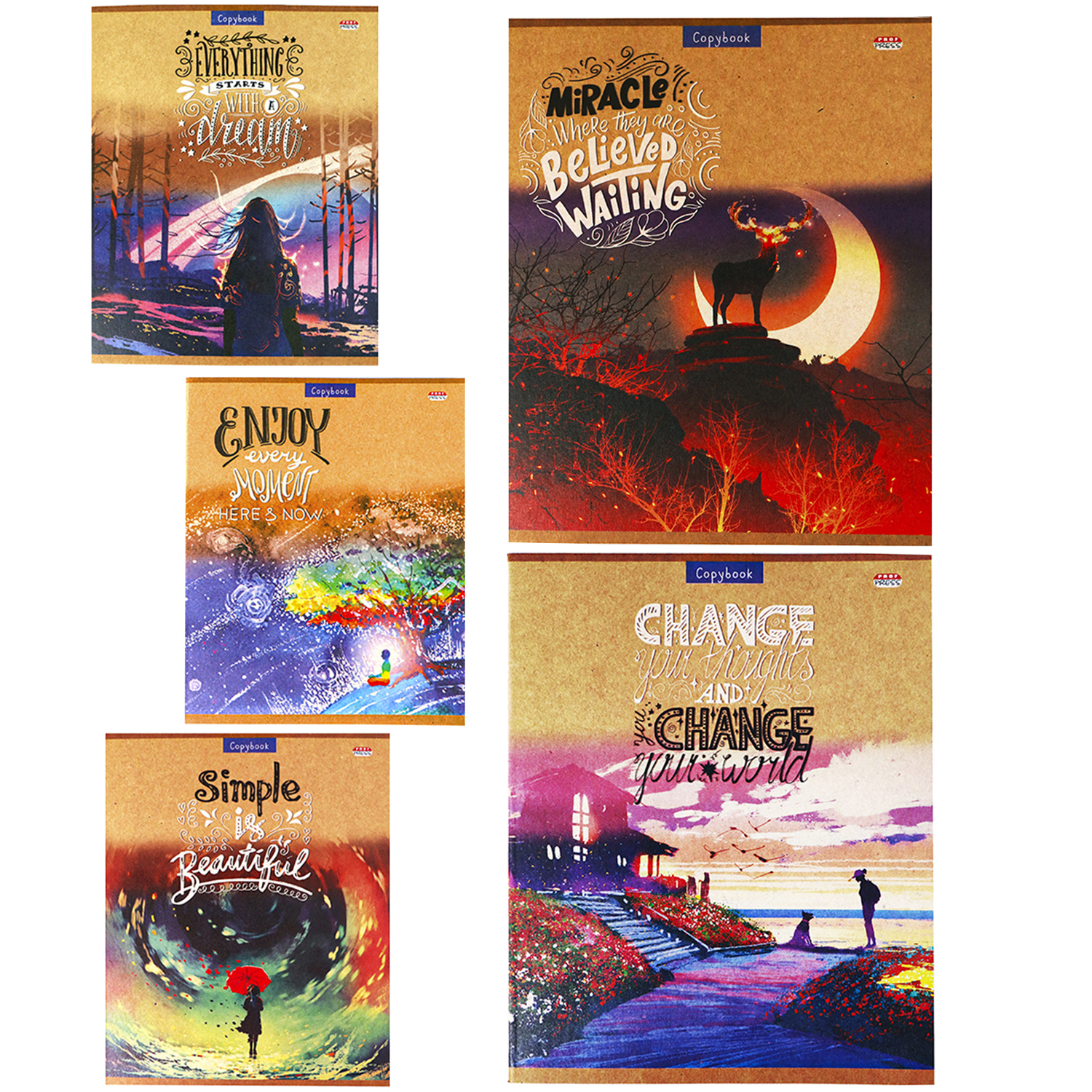 Общая тетрадь Prof-Press клетка 48 лист. в ассортименте - фото 1