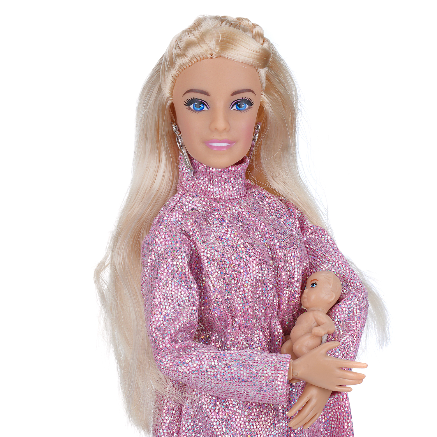 Кукла модельная Карапуз София беременная высота 29 см 411389 - фото 3