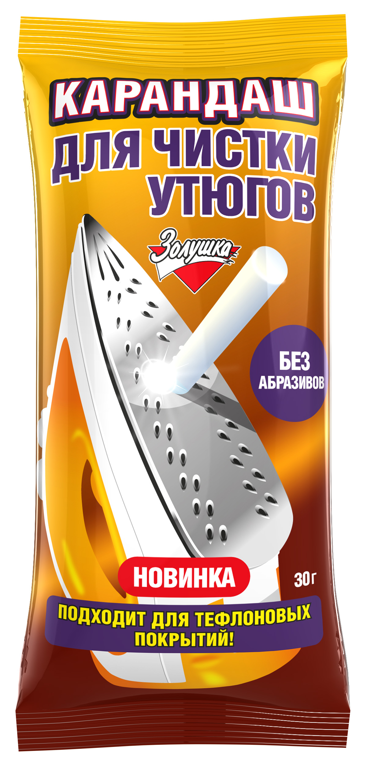 Средство для чистки утюгов Золушка карандаш 60 г для утюгов 2 шт. 1 упак. - фото 2