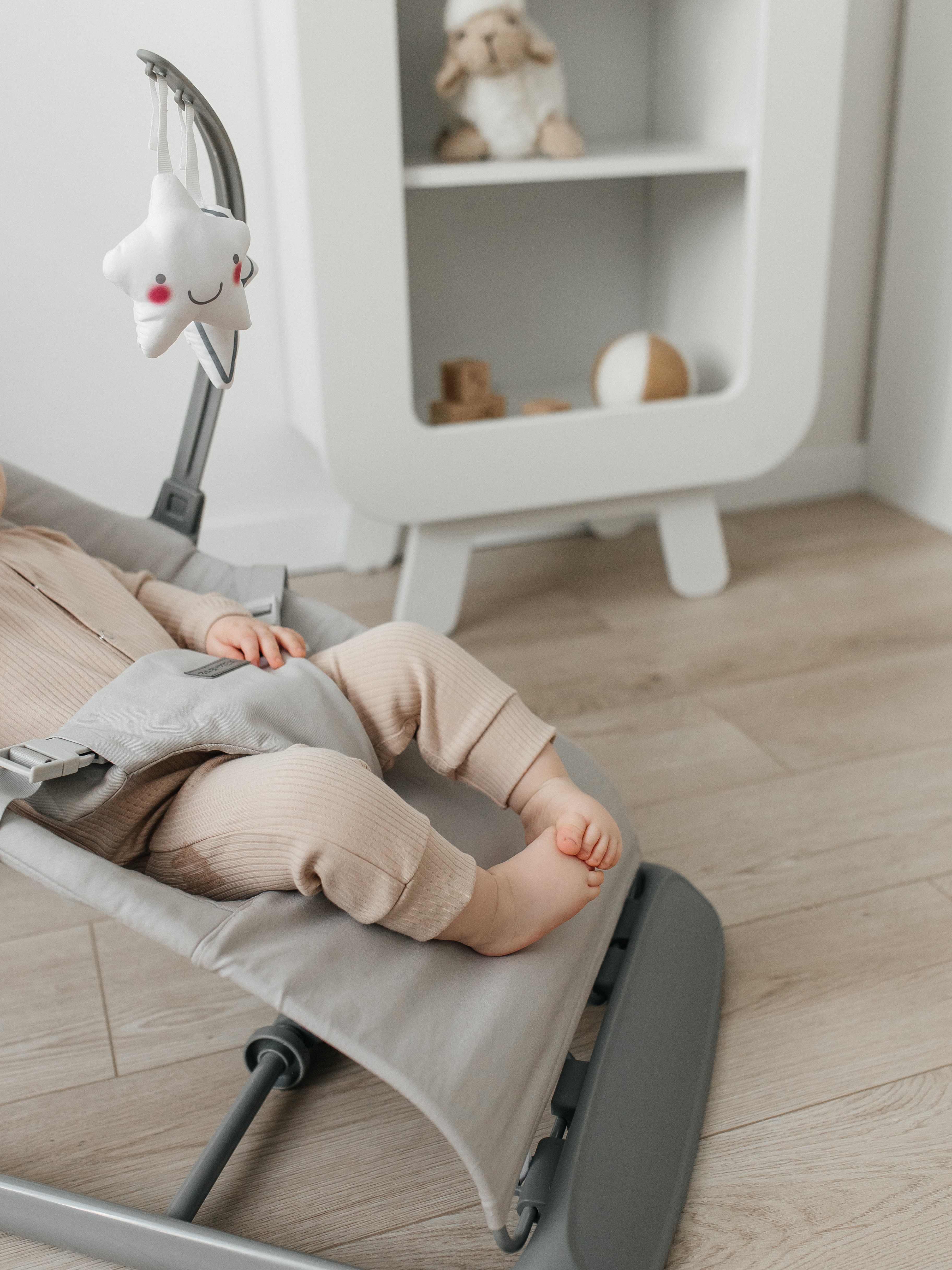 Шезлонг BabyRox Comfort серый - фото 8