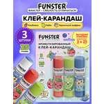 Клей-карандаш Funster 25 г 3 шт.