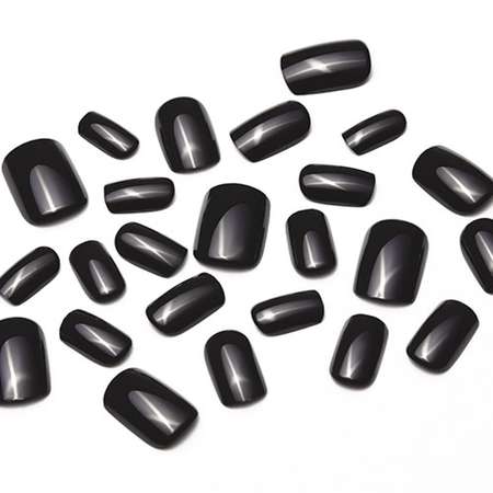 Накладные ногти DECO. Essential black side 24 шт + клеевые стикеры 24 шт