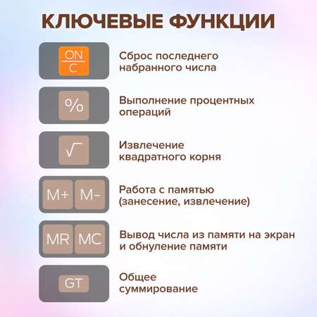 Калькулятор Brauberg бухгалтерский