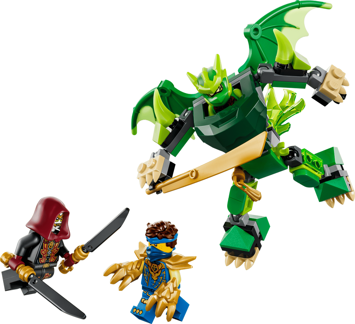 Конструктор LEGO NINJAGO Битва роботов-драконов Ллойда 81 дет. - фото 2