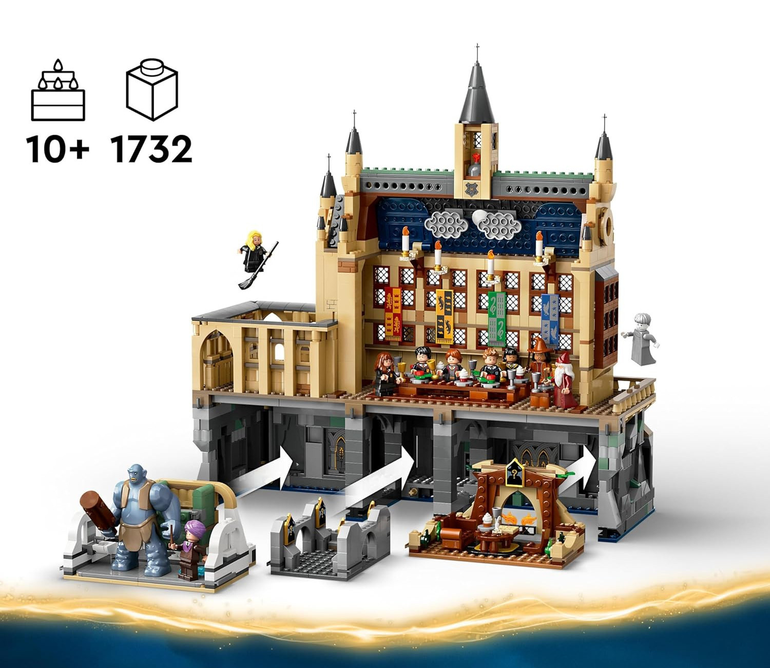Конструктор LEGO Harry Potter Хогвартс Большой зал 1732 дет. - фото 6