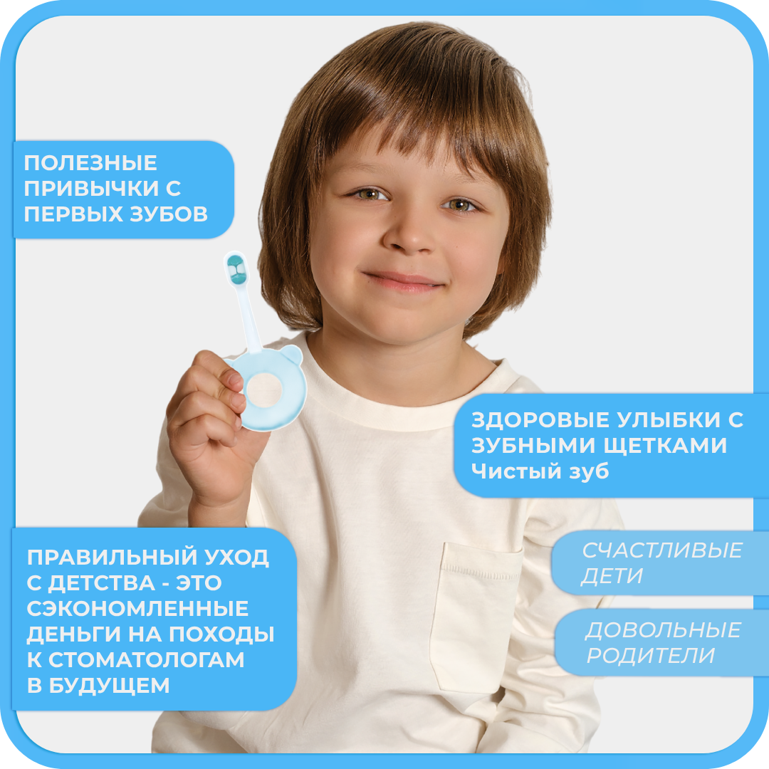 Зубная щетка классическая Чистый Зуб от 0 лет 1 шт. - фото 2