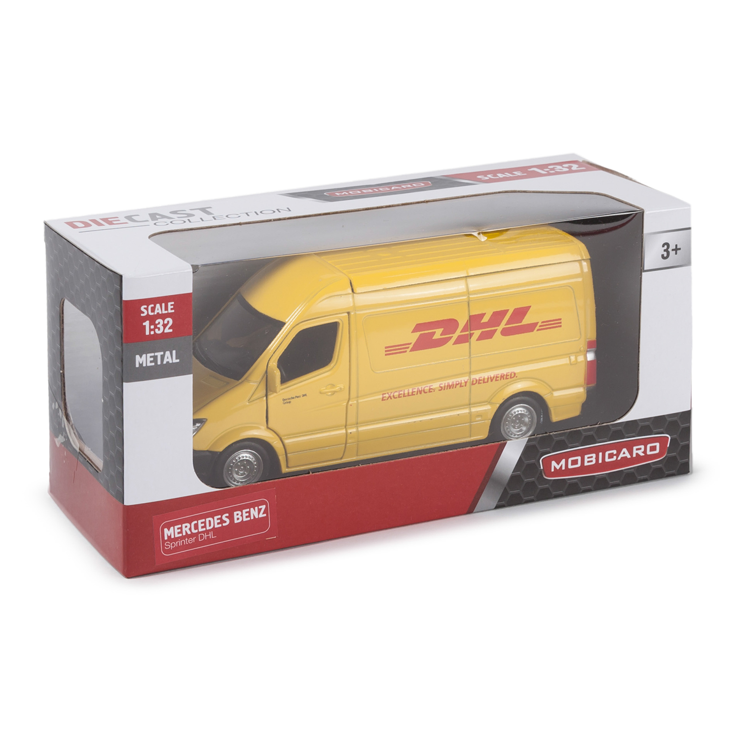 Грузовик Mobicaro Mercedes Benz Sprinter DHL 1:32 544024A - фото 3