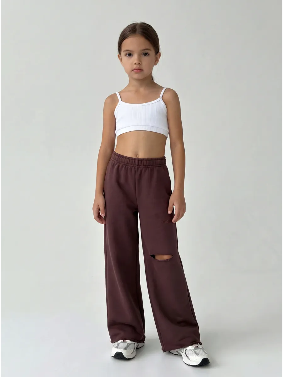 Брюки ROOMY ESSENCE STREETjog/brown - фото 1
