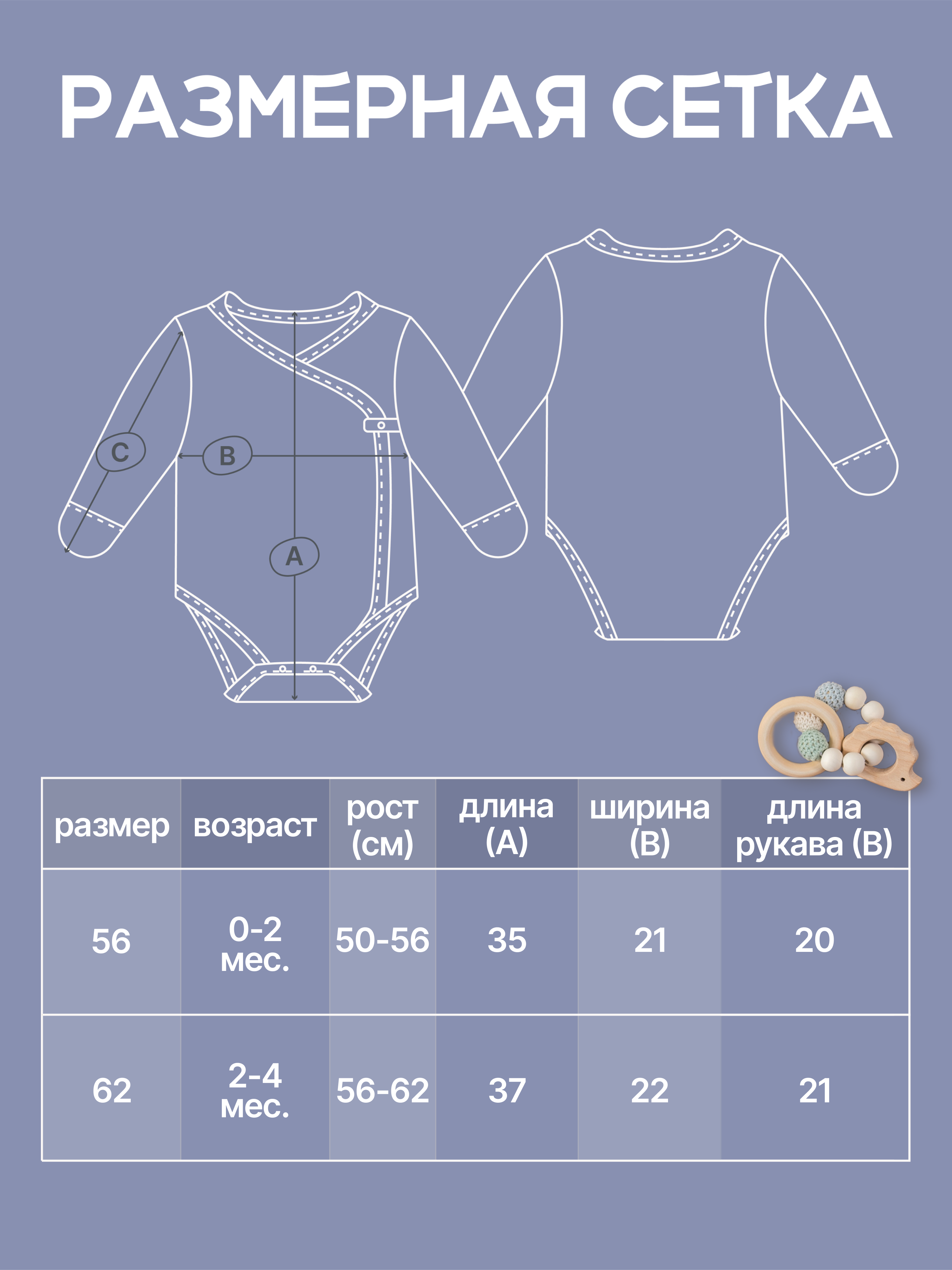 Боди 3 шт MomKid N-MiloZP-1 - фото 4